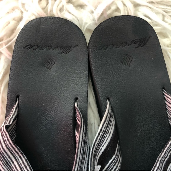 Merence Stripe Jersey Knot Thong Flip Flop Sandals 7/8 - Picture 5 of 9